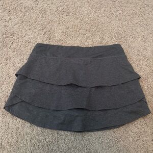 Tiered Grey Athletic Skort